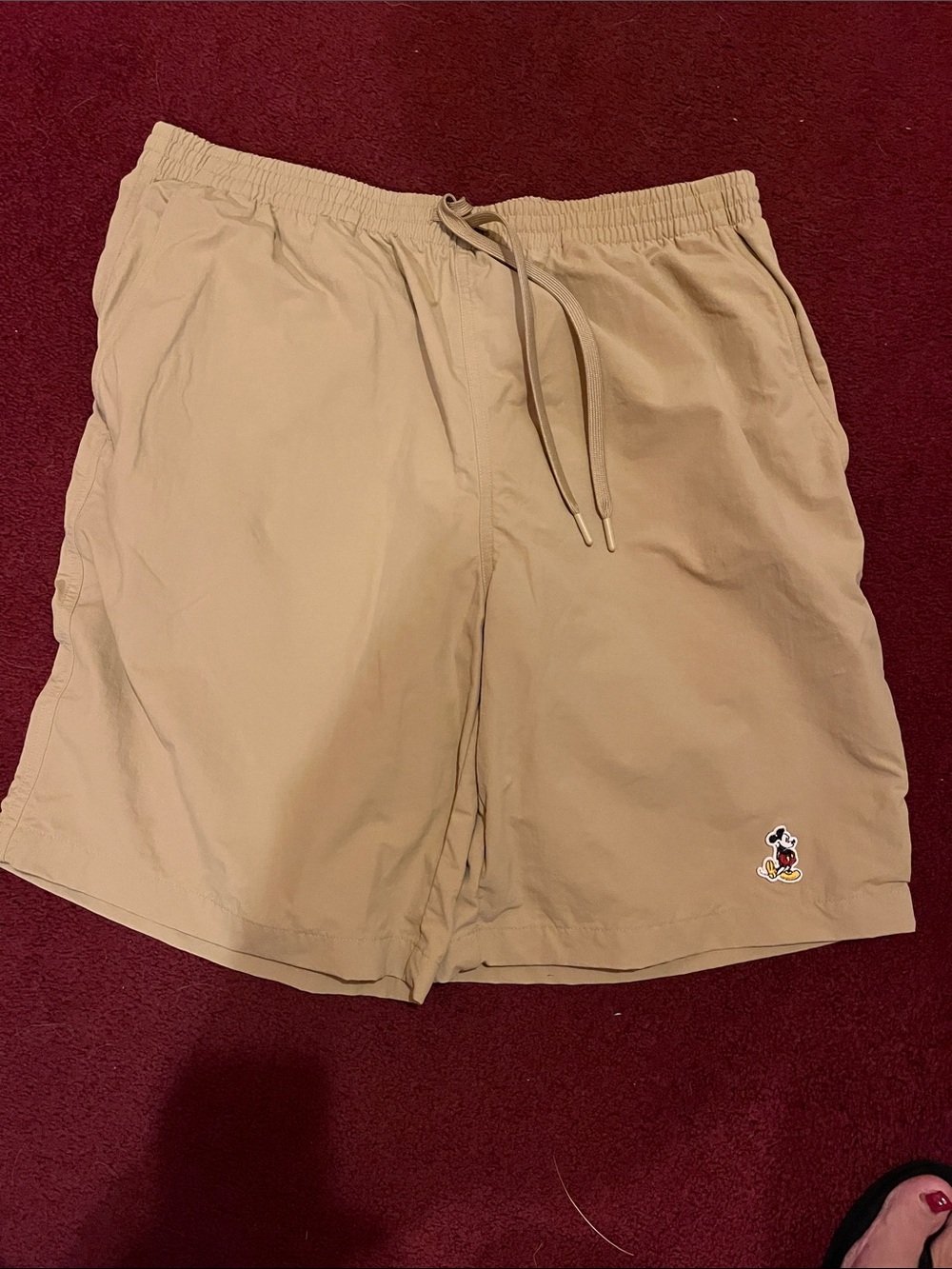 Disney Tan Shorts with Mickey